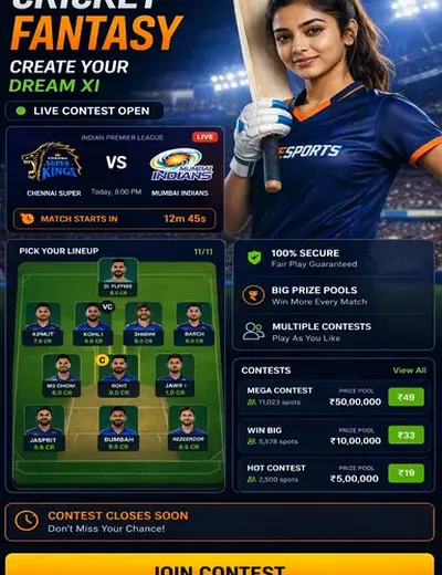 99clubgames (99 club games) fantasy cricket & matchday visual 3